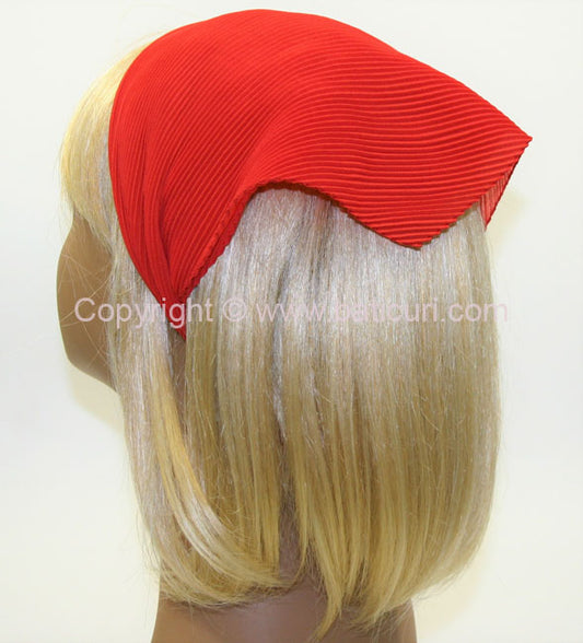 100-159 Pleated Italian | Bright Red