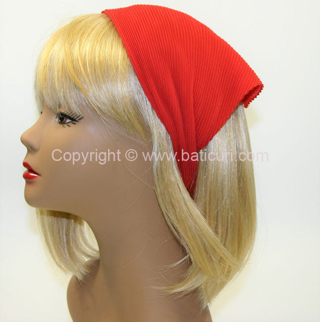 100-159 Pleated Italian | Bright Red