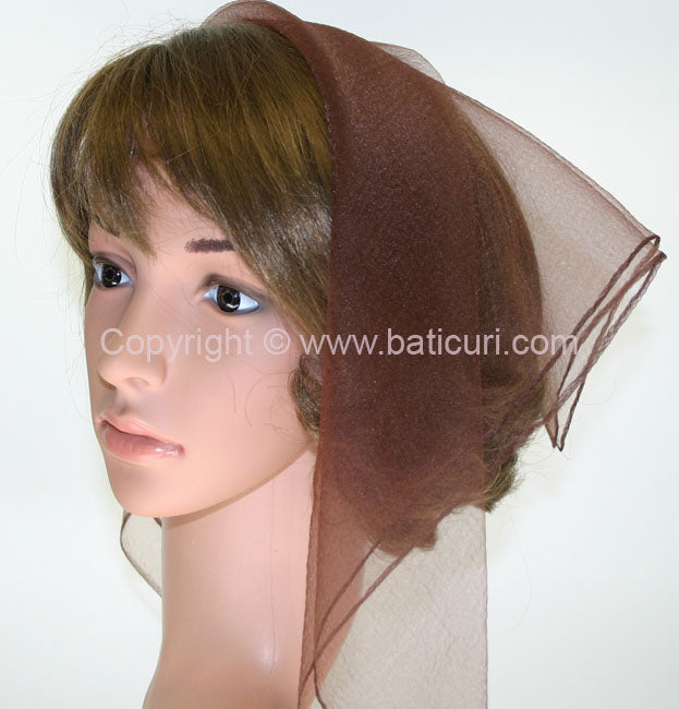 (S) 01-137 Small Square 21"x21" Dark Brown