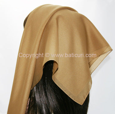 Italian Square Scarf | Gold | 30"x30"