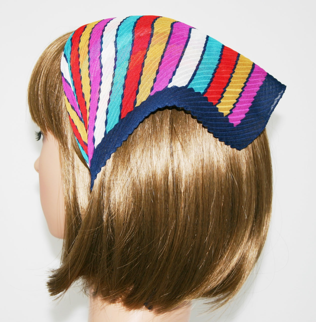 114-79 Pleated Italian | Mixed Lines | Navy