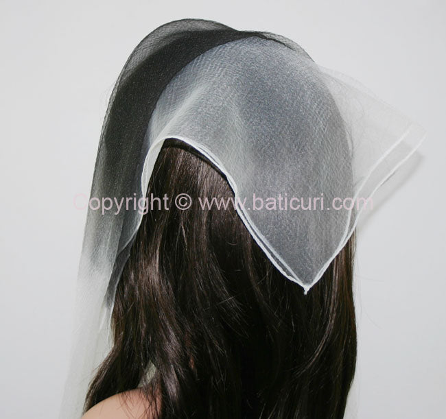 "Square Cloud" Black with White Edge