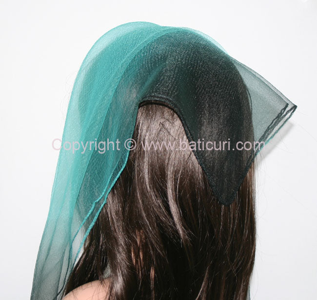 "Square Cloud" Turquoise with Black Edge