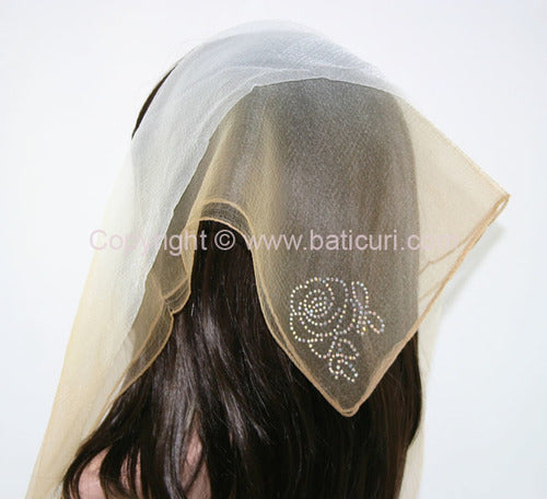 Square | Rhinestone Rose | Two-Tone | Beige