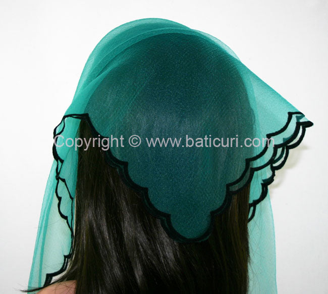 Solid | Zig-Zag | Turquoise with Black Edges