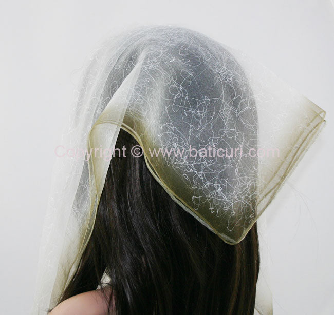 "Two-Tone Spider Web" Olive Green
