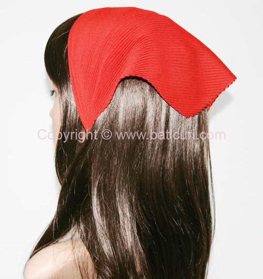 100-159 Pleated Italian | Bright Red